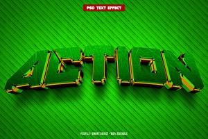Action 3D editable text effect, a Layer Style Add-On by Hello Muh