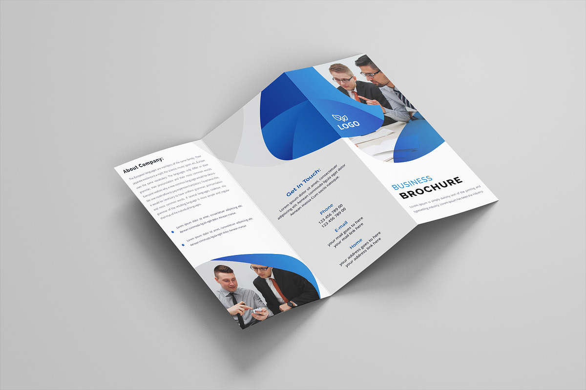 Corporate Tri-fold Design, a Brochure Template by UI_Expert (Photo 2 of 3)