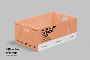 Office Box Mockup, a Merchandise Mockup by renderstockmarket