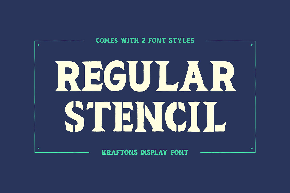 KRAFTONS - Vintage Handdrawn Display, a Serif Font by Cruizy & Co (Photo 3 of 11)
