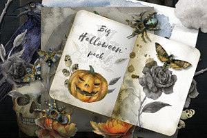 Watercolor Spooky Halloween Pack