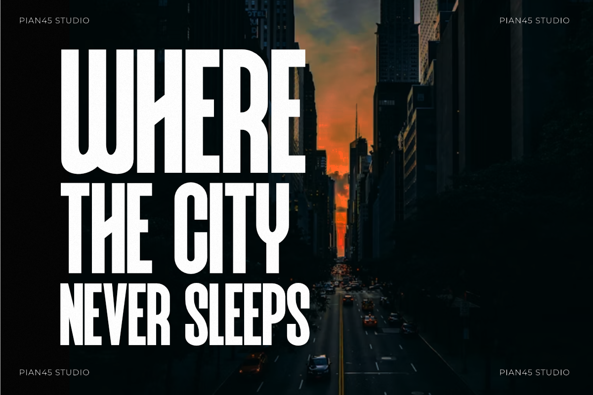 Urbanic - Urban Condensed Sans Font, a Sans Serif Font by Pian45 Studio (Photo 2 of 8)