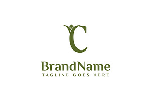 Letter C Nature Logo, a Branding & Logo Template by Pray Art Design Studio