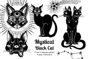 Mystical Black Cat, an Object Graphic by Anastasia (Thumbnail 1 of 15)