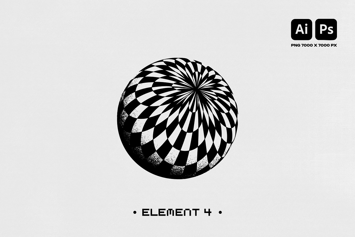 Y2K OPTICAL GRAPHIC VECTOR SET, an Object Graphic by BonkiStudio (Photo 5 of 7)