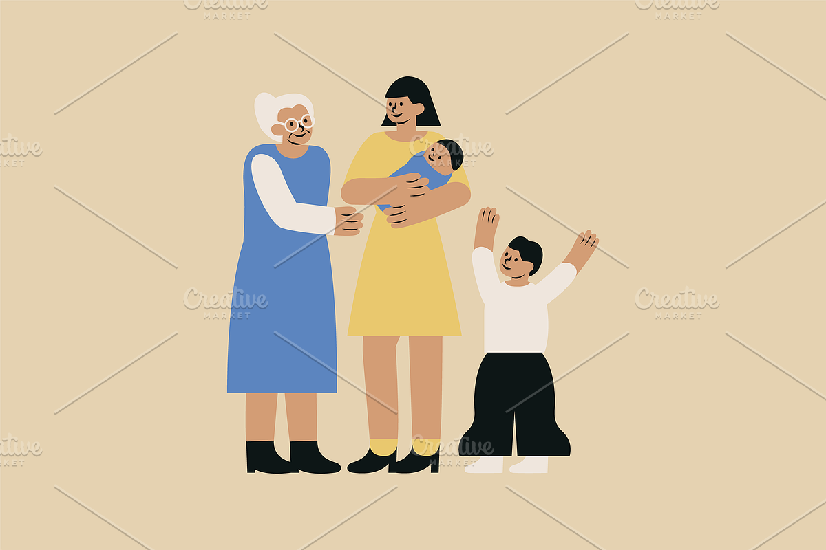 Family Diversity Illustration, a Person Illustration by Jump Studio (Photo 6 of 10)