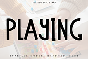 Playing, a Script Font by FreshTypeINK (Thumbnail 1 of 8)