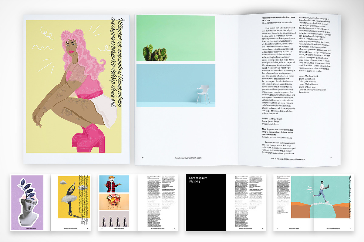 Vivid Expressions Magazine, a Print Template by McLittle Stock (Photo 1 of 5)