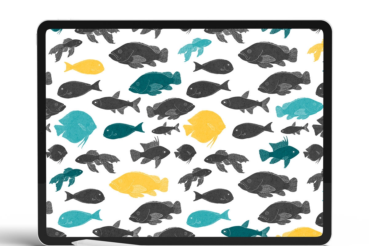 Sealife Procreate Patterns & Stamps, a Brush Add-On by BrushBoy (Photo 3 of 4)