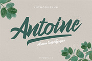 Antoine, a Script Font by edukka (Thumbnail 1 of 8)