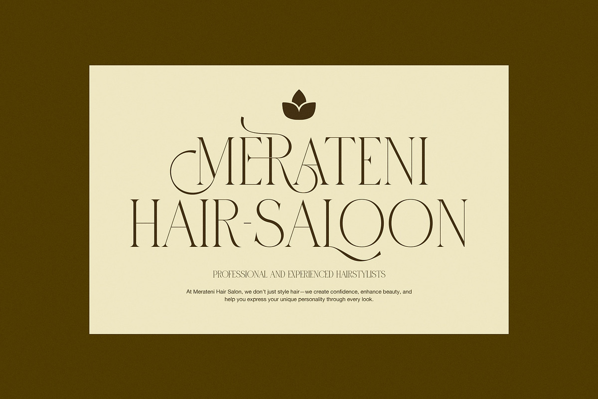 Mitra Macro Luxury Ligature Serif, a Serif Font by Graphicxell (Photo 5 of 8)