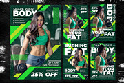 6 Gym Fitness Flyer - Photoshop, a Flyer Template by Azruca (Thumbnail 2 of 4)