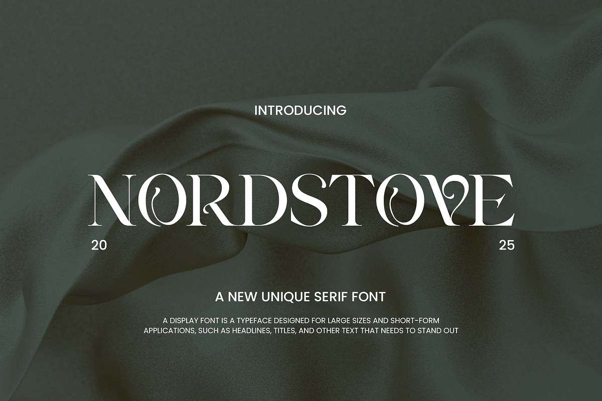 Nordstove Unique Serif Font, a Serif Font by UICreative (Photo 1 of 13)