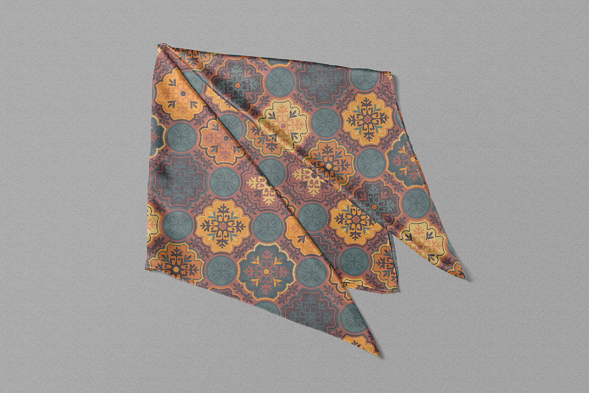 Folk Floral Tile Pattern, a Pattern Graphic by StudioGlouna (Photo 8 of 9)