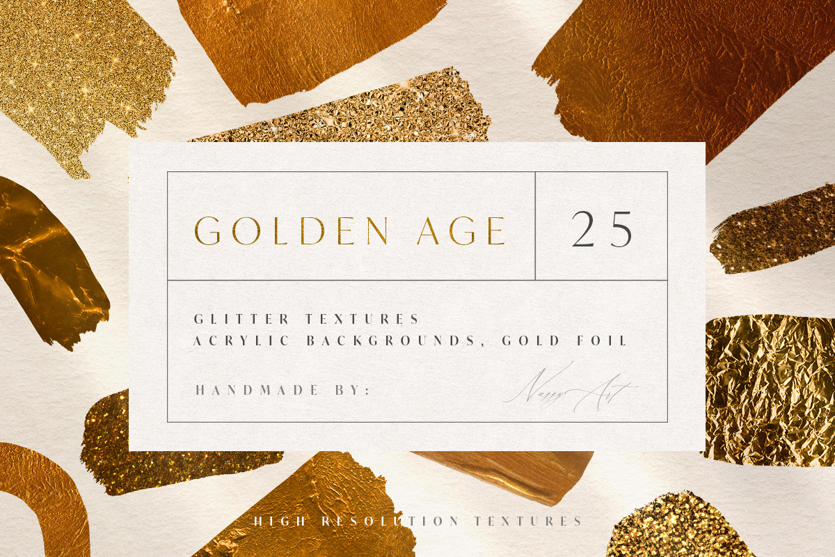 Gold Foil Glitter Luxury Textures, a Texture Graphic by NassyArt (Photo 1 of 13)