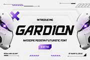 Gardion, a Sans Serif Font by Burntilldead (Thumbnail 1 of 13)