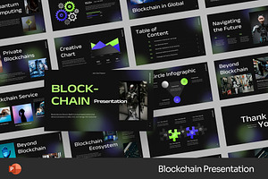 Blockchain Powerpoint Templates, a Presentation Template by Fit-tee
