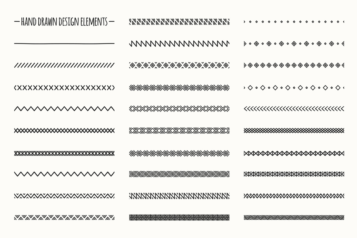 Line Doodle Brushes. Hand Borders., an Illustration by Krolja (Photo 2 of 4)