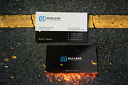 nuclear business card, a Business Card Template by Indigo Graphic Shop (Thumbnail 3 of 4)