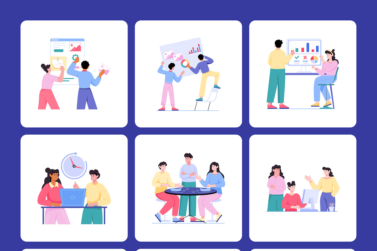 Business Flat Illustrations Bundle, a Finance Illustration by Brickclay (Photo 10 of 13)