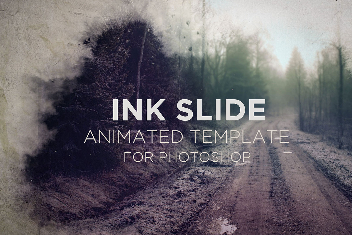 Ink Slide Animated for Photoshop, a Graphic by DesignSomething (Photo 1 of 10)