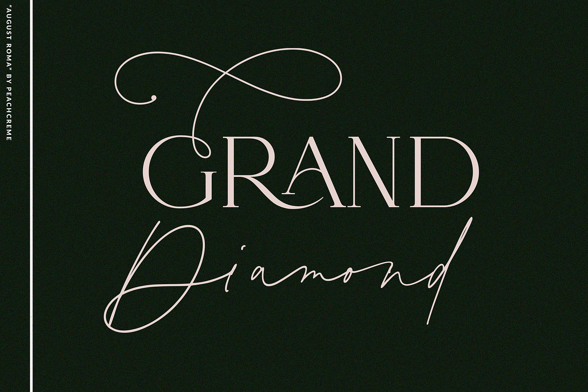 August Roma//Elegant Luxury Font Duo, a Handwritten Font by PeachCreme (Photo 24 of 43)