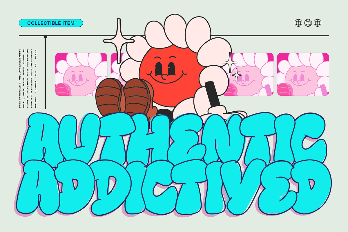 Puffy Play, a Symbol Font by Nathatype (Photo 7 of 11)