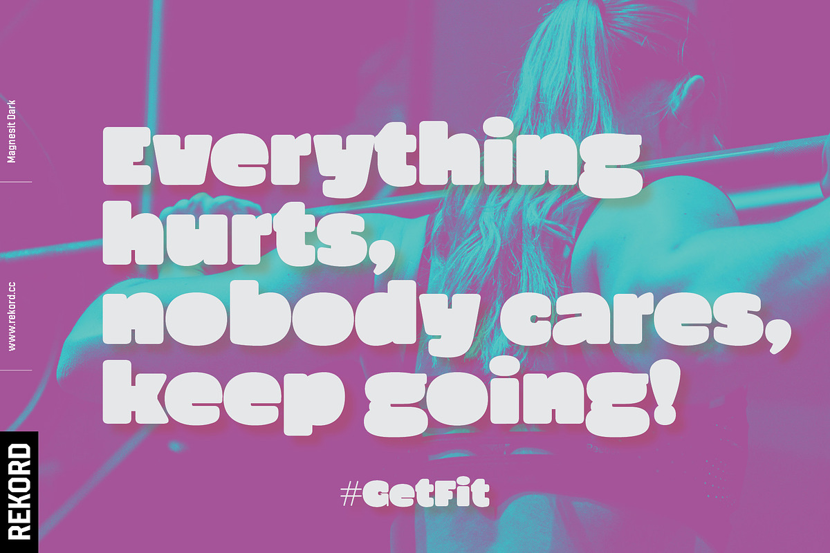 Magnesit Dark UltraBold Fonts, a Sans Serif Font by REKORD (Photo 6 of 11)