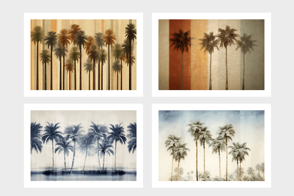 Palm Co · Peaceful Palm Tree Row, a Decorative Illustration by milatovar (Photo 3 of 16)