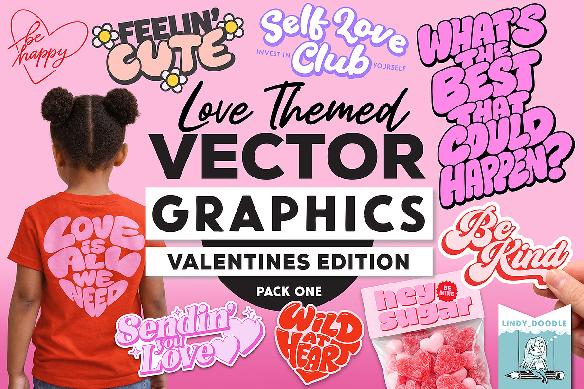 Love-themed Vector Graphics Pack 1, a Seasonal Illustration by Lindy_doodle (Photo 7 of 7)