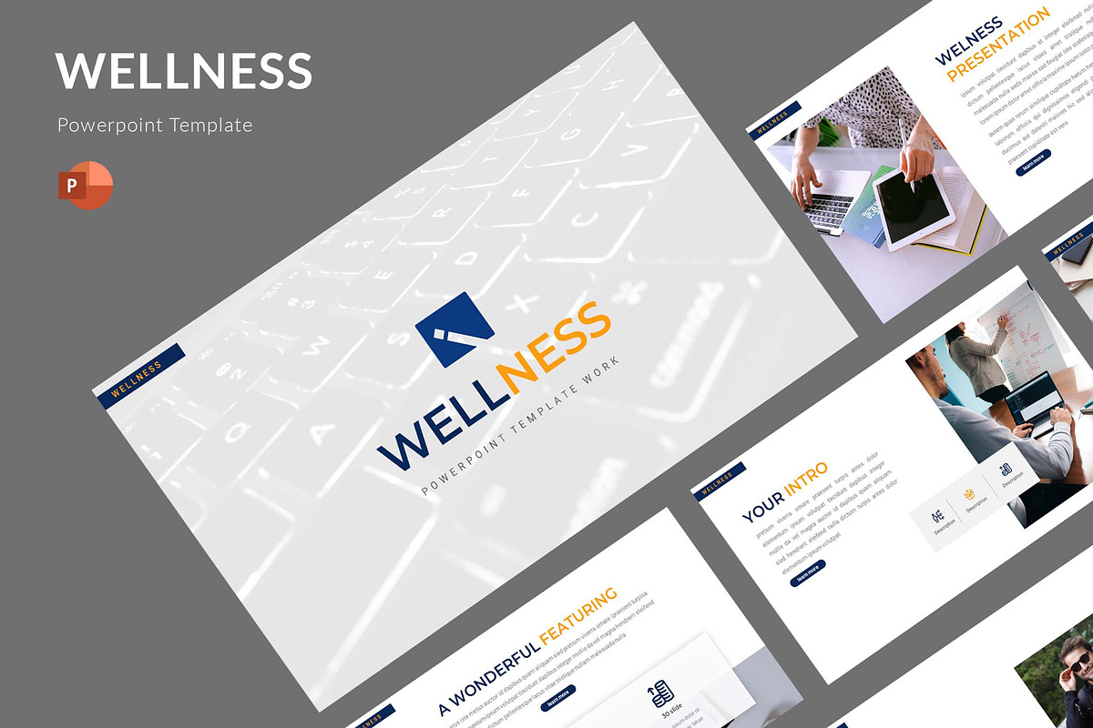 Wellness - Powerpoint Template, a Presentation Template by AQR Studio