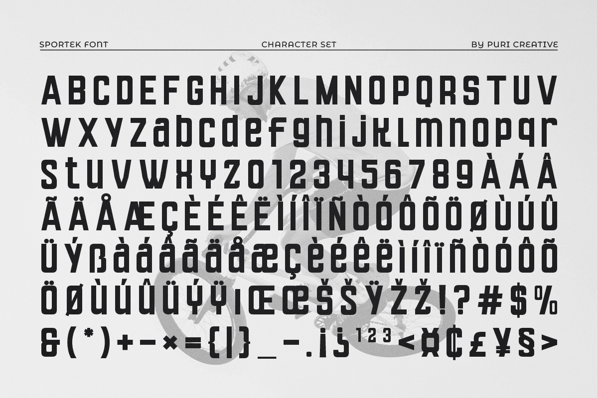 Sportek - Bold Condensed Typeface, a Sans Serif Font by PuriCreative (Photo 5 of 9)