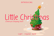 Little Christmas - Cheerful Holiday, a Font by Wellscript Studio (Thumbnail 1 of 7)