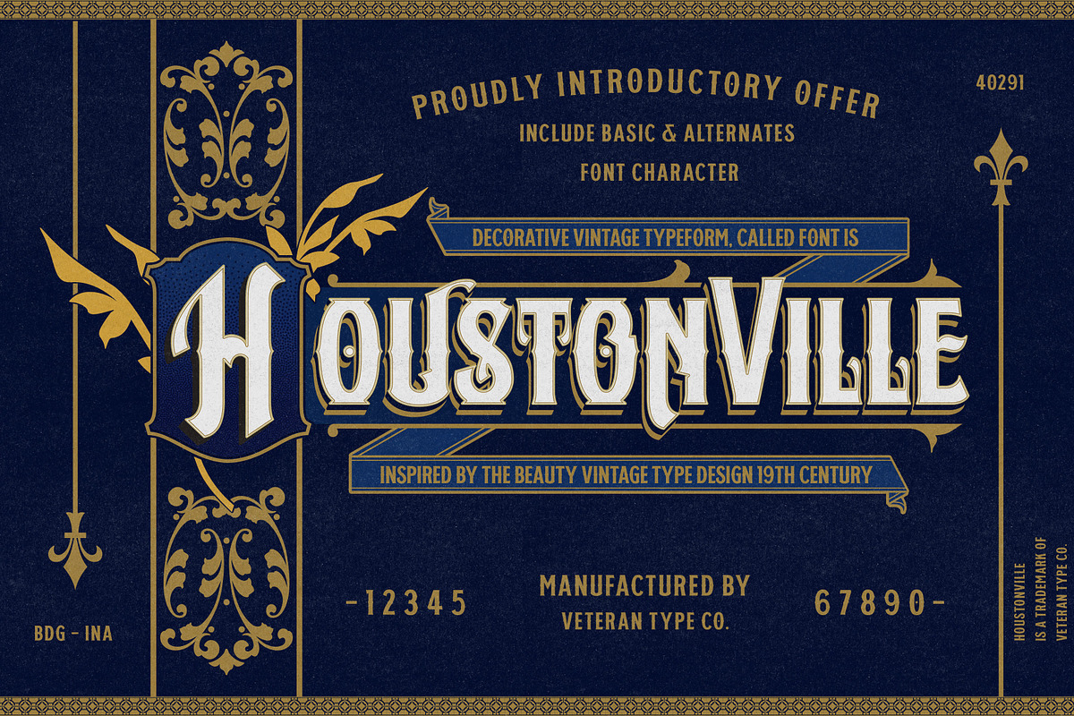 Houstonville - Victorian Font, a Serif Font by Roams Type (Photo 1 of 6)