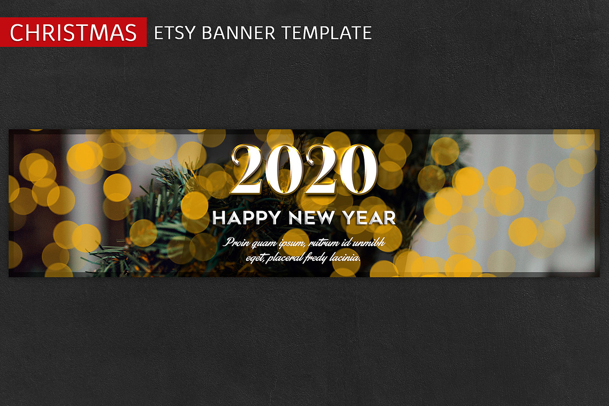ETSY Christmas Banner Template, a Templates & Theme by illycreative (Photo 7 of 16)