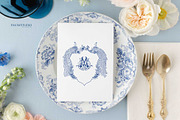 Peacocks Wedding Crest, a Decorative Illustration by Encre Studio (Thumbnail 4 of 5)