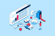 Isometric Concepts Illustrations, a Finance Illustration by alexdndz (Thumbnail 7 of 26)