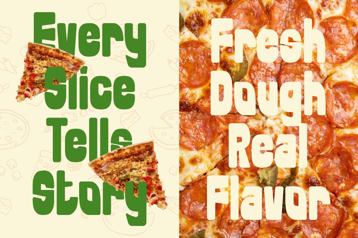 Happy Chunk Playful Food Font, a Font by PutraCetol Studio (Photo 2 of 5)