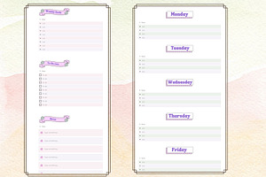 Aeshetic Notion Planner Template