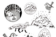 Graphic illustration set, an Illustration by Alena Ermakova (Thumbnail 2 of 8)