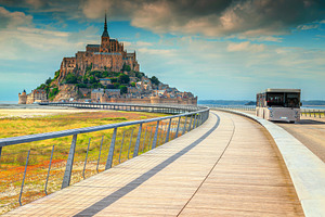 Gorgeous historc Mont Saint Michel, an Architecture Photo by Alpine Dreams