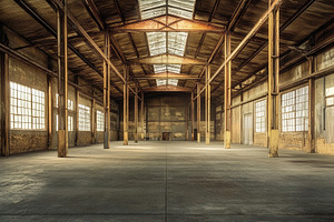 Old warehouse holds eerie beauty, a Photo by Pavel_design