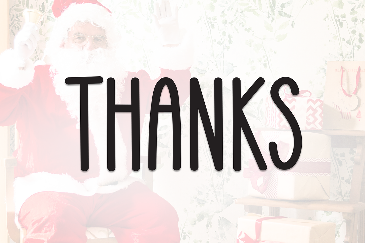 Santa Birthday | Script Font, a Script Font by Scratchones (Photo 8 of 8)