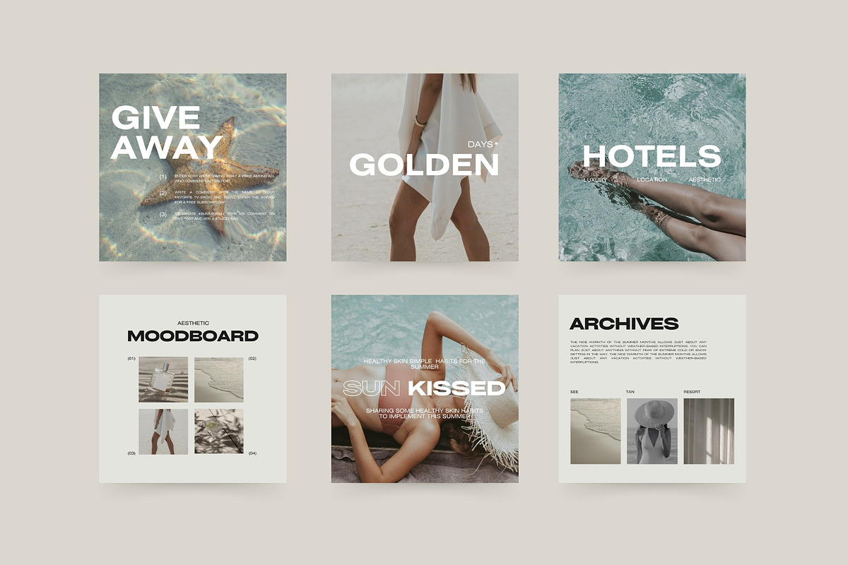 Aesthetic Instagram Templates XII, a Social Media Template by Instprofi | Studio Estimo (Photo 7 of 8)