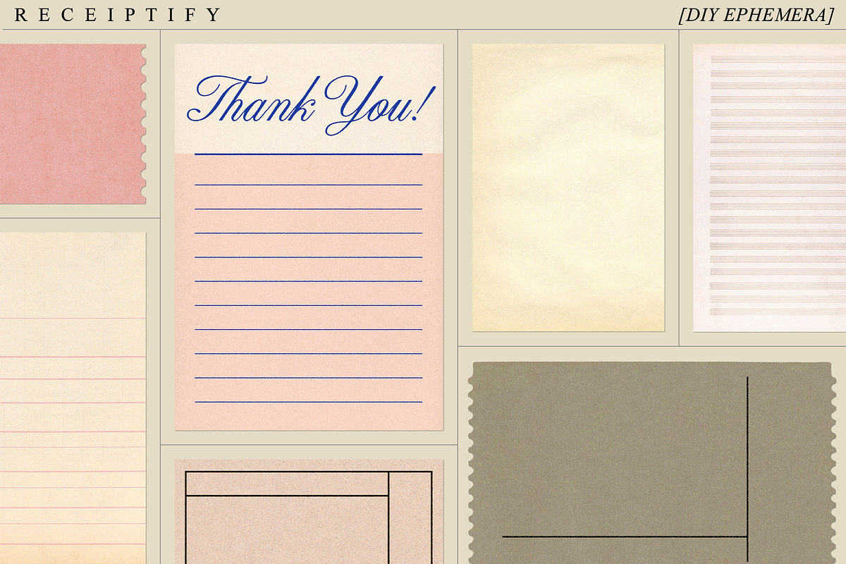 Receiptify - Vintage Ephemera Pack, an Object Graphic by Dina Mae (Photo 7 of 11)