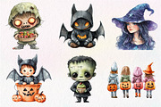 Kid Halloween Sublimation Clipart, an Illustration by Dream Creation (Thumbnail 6 of 7)