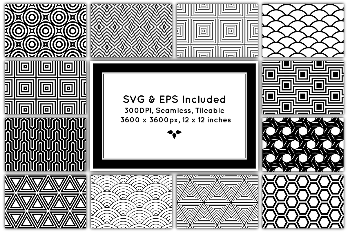 Geometric Patterns Bundle, a Pattern Graphic by HMJS Designs (Photo 5 of 5)