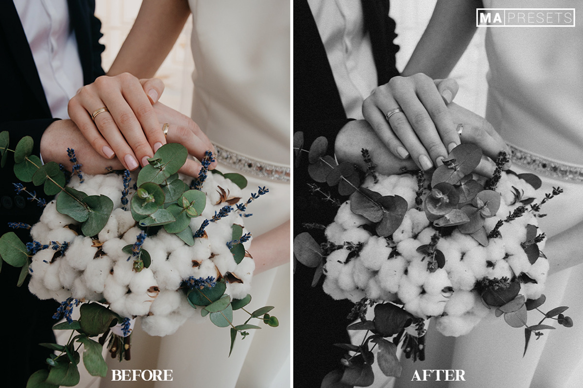 10 B&W Wedding Lightroom Presets, a Preset Add-On by MaPresets (Photo 11 of 18)
