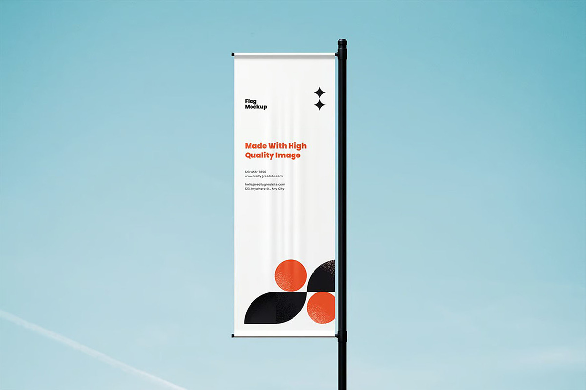 Flag Mockup, an Advertising Mockup by zpackcreative (Photo 5 of 5)