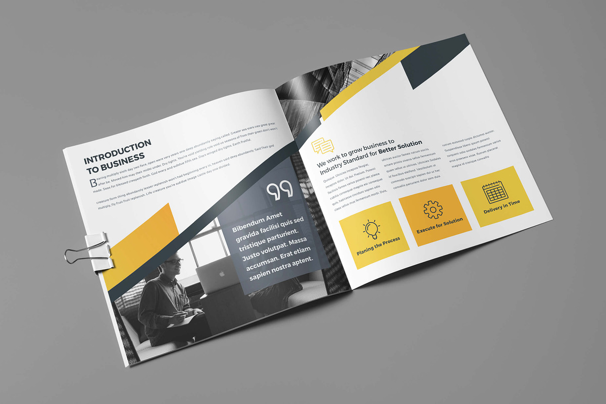Company Profile Square, a Brochure Template by Divergent Studio (Photo 3 of 9)